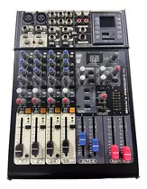 Consola Mixer Amplificada 6 Canales Usb/sd Mivic's