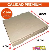 Caja Para Pizza Grande  Micro 33x33 Marron X 100 Unid