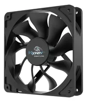 Ventilador Viper Black Akasa 12cm Alto Desempenho S-flow Pwm