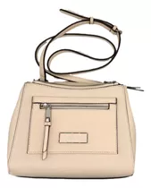 Calvin Klein Bolso 100%cuero Color Marfil