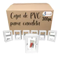 Caja Universal De Pvc Para Canaleta Con Tornillos 300 Pz