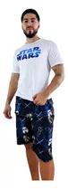Pijama Star Wars Caballero Short Y Camisa Cómoda Y Fresca