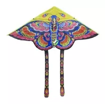 Barrilete Cometa Multicolor Mariposa Ba186 Didáctico Grande