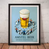 Cuadro Bebidas - Cerveza Amstel - Arte Vintage 