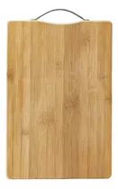 Tabla De Picar Grande De Madera Bambu Con Asa 37cm X 56cm