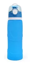 Botella De Agua Deportiva Escolar Plegable 750ml Antiderrame