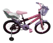 Bicicleta Infantil Aro 16 Mtb Feminina Cesta Rodinha Menina