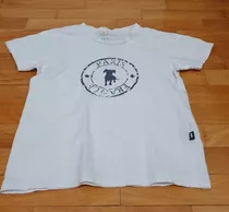 Remera Manga Corta Blanca Niño Garcon García Talle 12