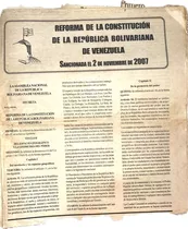 Reforma Constitucional 2 De Noviembre 2007 Venezuela