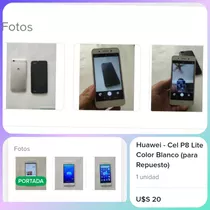 Huawei - Cel P8 Lite Color Blanco (para Repuesto)