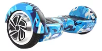 Hoverboard Barato Infantil 6,5 Poelgadas Azul Camuflado Led
