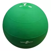 Balón Medicinal 7kg Pelota Gymball Ejercicio Gimnasio Color Verde