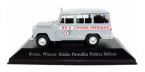 Miniatura Rural Willys Rádio Patrulha Veículos De Serviço 