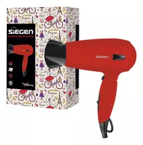 Secador De Pelo Siegen Sg-3012c32 Plegable Color Rojo