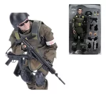 Boneco Soldado Militar Swat Força Especial Policia Americana