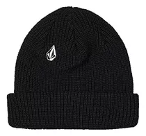 Volcom Gorro Full Stone Para Hombre, Negro, Talla Única