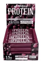 Suplemento En Barra Wild Foods  Wild Protein Proteína Sabor Berries En Caja De 720g 16 Un