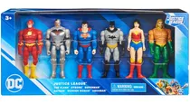 Dc Comics Set De 6 Figuras De Liga De La Justicia De 10 Cm