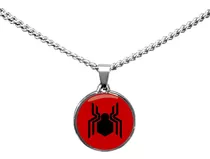 Collar Spiderman Dije De Alación Y Cadena De Acero