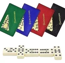 Domino Profissional De Osso Jogo Com Estojo De 28 Peças