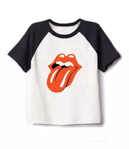 Remera Combinada Rolling Stones !!