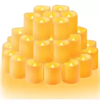 24 Velas Decorativas Led Electricas Para Adornos Fiesta Boda