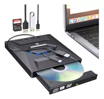 Grabador Dvd/cd Externo Lector Usb Type C Con Sd/tf Puerto