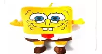 1 Boneco De Pelúcia Bob Esponja Tamanho 45cm 