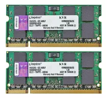 Memória Notebook Kingston 4gb 2x2gb Ddr2 800 Pc2 6400 Kvr800