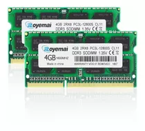 Memoria Ram 8gb (2x4gb) Ddr3 1600mhz Sodimm Duomeiqi C