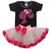 Roupa Fantasia Bebe Barbie Menina Mesversario Barbieland