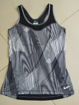 Remera Musculosa Nike Pro Usada Mujer Negra Ed Limitada T:m