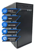 Pc Computador Cpu Intel Core I5 16gb Ssd 512gb Cd Dvd