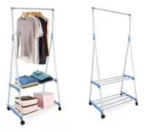 Estante Triangular Clothes Rack Perchero Plegable Con Ruedas