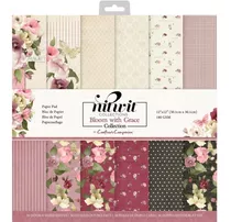 Papel Para Scrapbook Bloom With Grace. Crafter´s Companion.