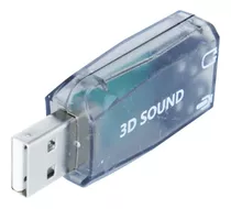 Placa De Sonido Usb Externa Audio 5.1 Surround 3d Pc Pc Gtia