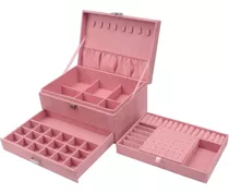 Estuche Caja Joyería Grand Capacidad Multifuncional Rosa