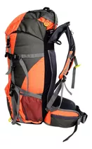 Mochila Cargueira Hwjiangfeng 45+5 Litros Viagem Camping Cor Laranja Desenho Do Tecido Nylon Impermeável