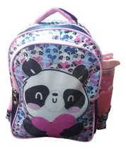 Mochila Primaria Panda 16 Pulgadas Dos Compartimientos