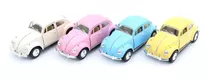 Carrinho Coleção Volkswagen Fusca 1967 1/32 Metal Abre Porta