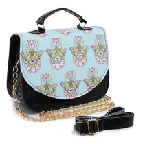 Bolsa Ombro Mini Bag Moda Blogueira Hamsá Mão De Fátima