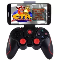 Mando Joystick Bluetooth Android Ios Recargable + Sujetador 