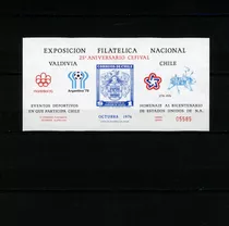 4º Centenario Fundación De Valdivia. Con Filigr. Chile 1953.