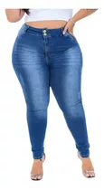 Kit3 Calça Jean Plus Size Premiun Skinny Cintura Alta Salig 