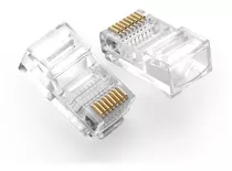 Ficha Plug Rj 45 Cat 5 X 20 Unidades Cable Red Utp Conector