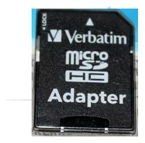 Adaptador De Memoria Microsd Verbatim, Clase 10