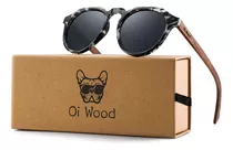 Lentes De Sol Gafas Oi Wood 8048 Polarizados Con Filtro Uv