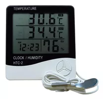 Medidor Umidade Ar Termometro Sensor Externo Relogio Digital