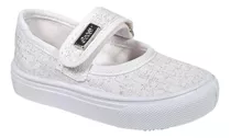 Zapatillas Guillerminas Para Nenas Niñas Lona Velcro Goosy