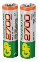 Par De Baterias Recargables Aa De 2.600 Mah Gp Batteries